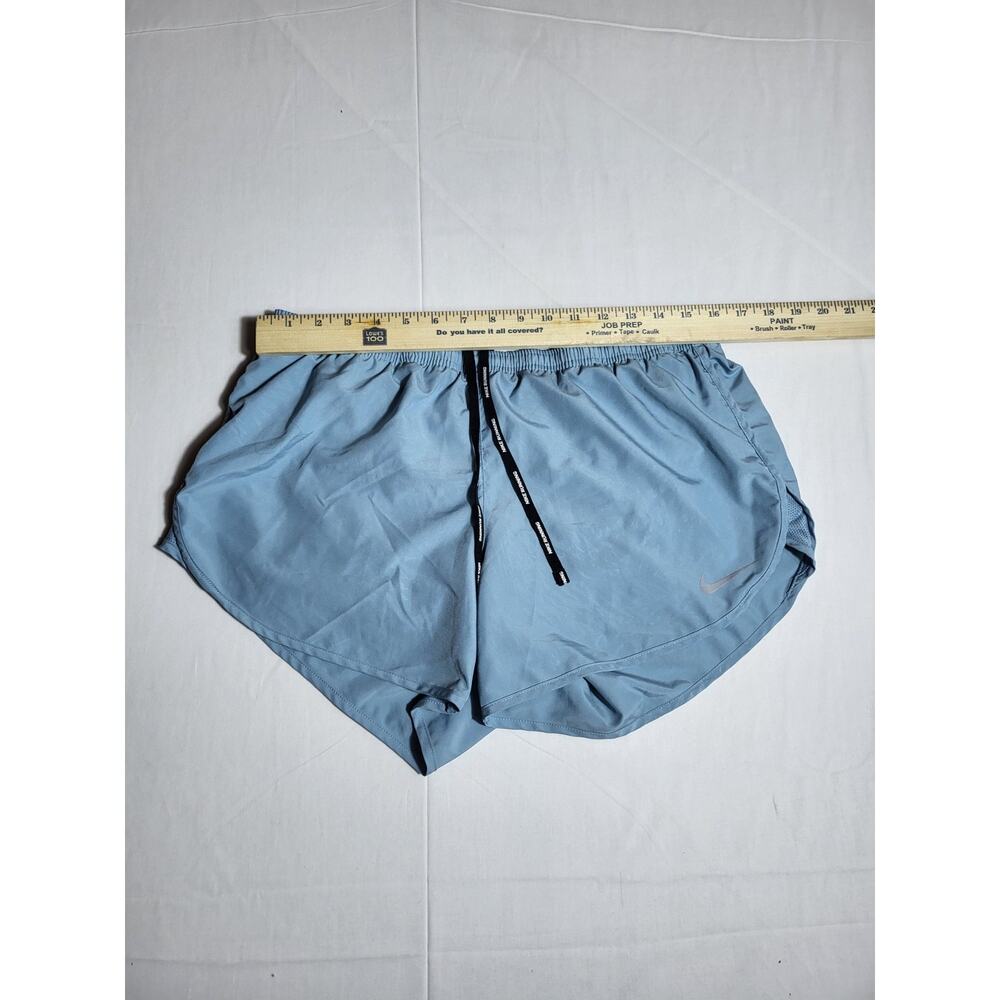 Nike Running Shorts Womens Large Blue Dri Fit Athletic Workout Gym Lined Shorts - Picture 2 of 8